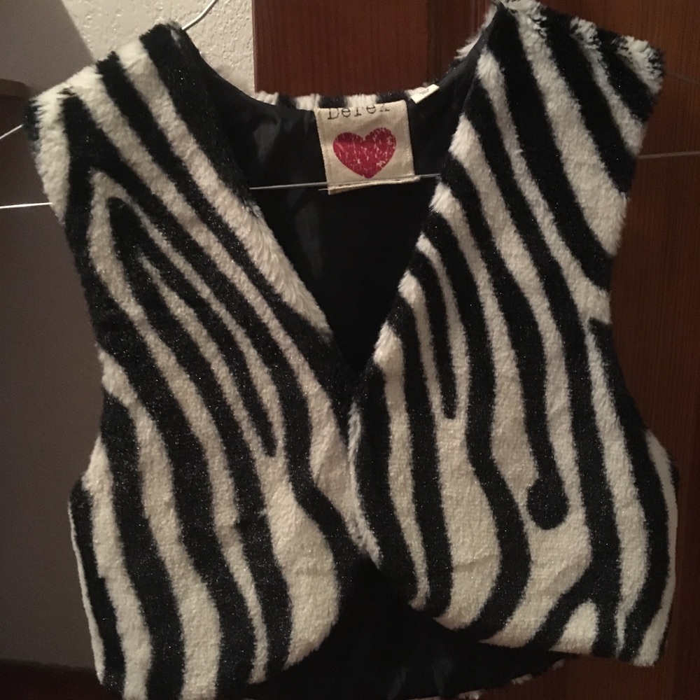 Zebra Print Vest